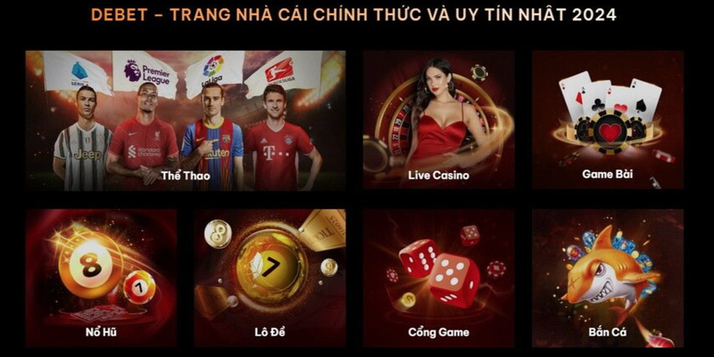 Debet là nền tảng cá cược trực tuyến uy tín